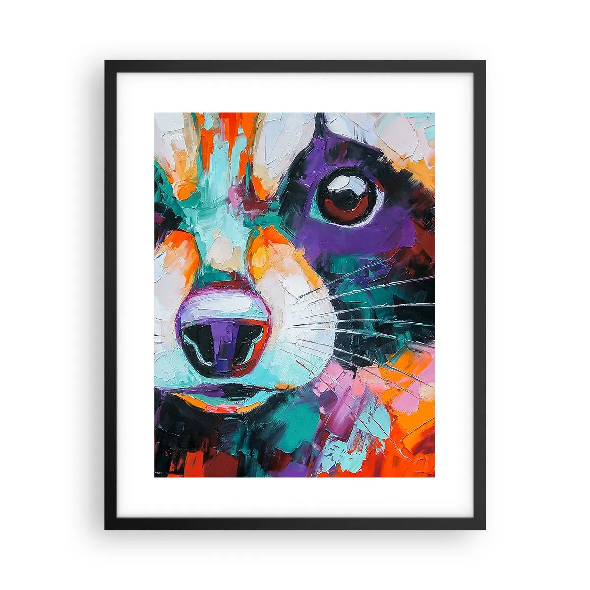 Póster en marco negro - Solo buenas emociones - 40x50 cm