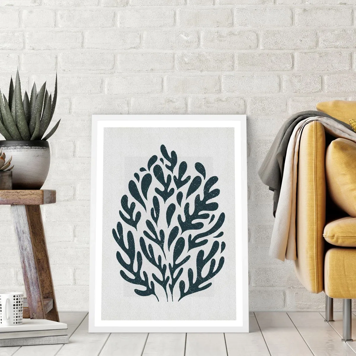 Póster en marco blanco - Formas de la naturaleza - 70x100 cm