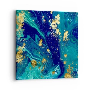 Cuadro sobre lienzo - Impresión de Imagen - Pétalos de sol  - 40x40 cm