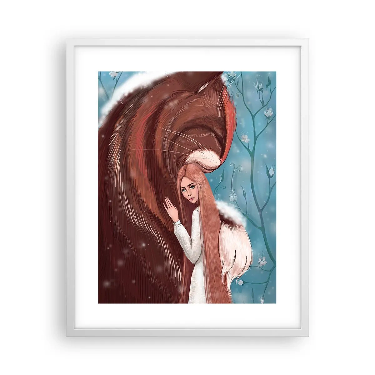 Póster en marco blanco - Bienvenidos a un cuento de hadas - 40x50 cm