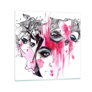 Cuadro sobre vidrio - Impresiones sobre Vidrio - , - 70x70 cm