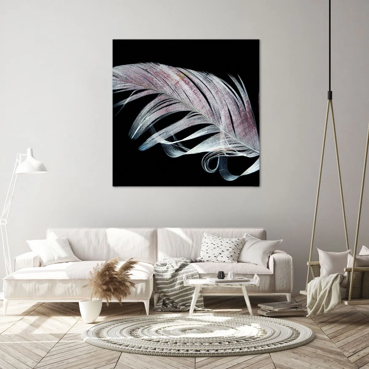 Cuadro sobre lienzo - Impresión de Imagen - Piensa en el tacto - 50x50 cm