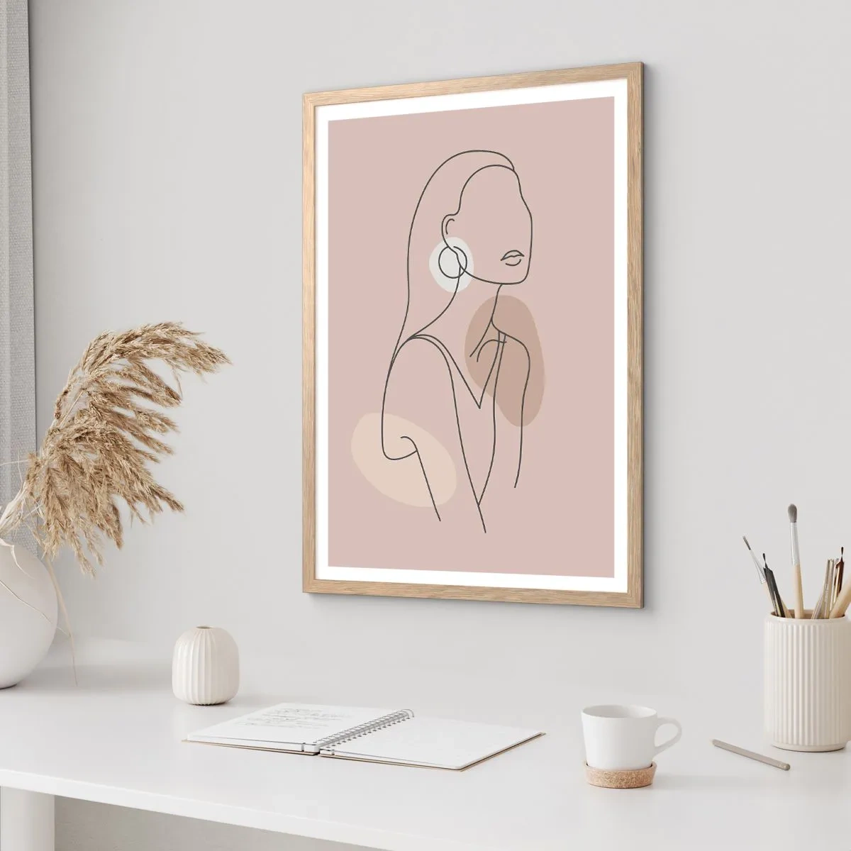 Póster en marco roble claro - Un icono de la inocencia - 61x91 cm