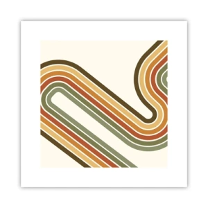 Póster - Zigzagueando hasta su destino - 30x30 cm