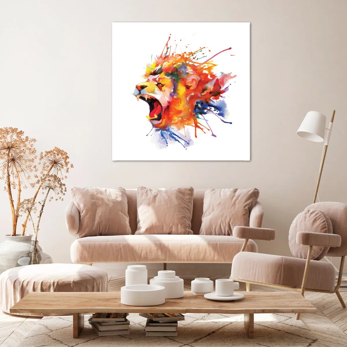 Cuadro sobre lienzo - Impresión de Imagen - Estallar de ira - 50x50 cm