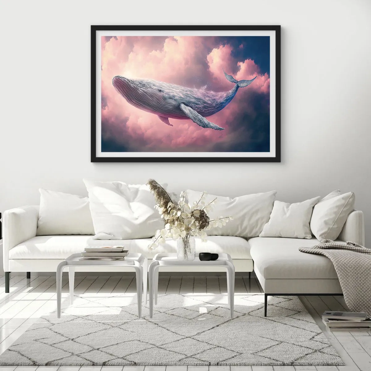 Póster en marco negro - La reina de los mares asciende - 40x30 cm