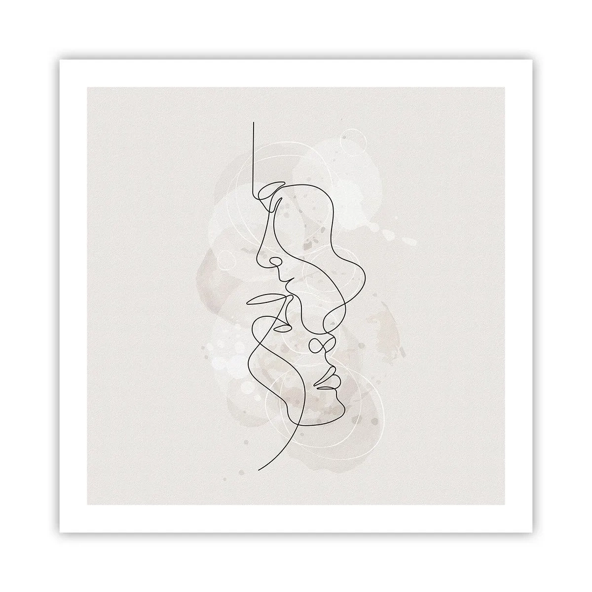 Póster - En un abrazo - 60x60 cm