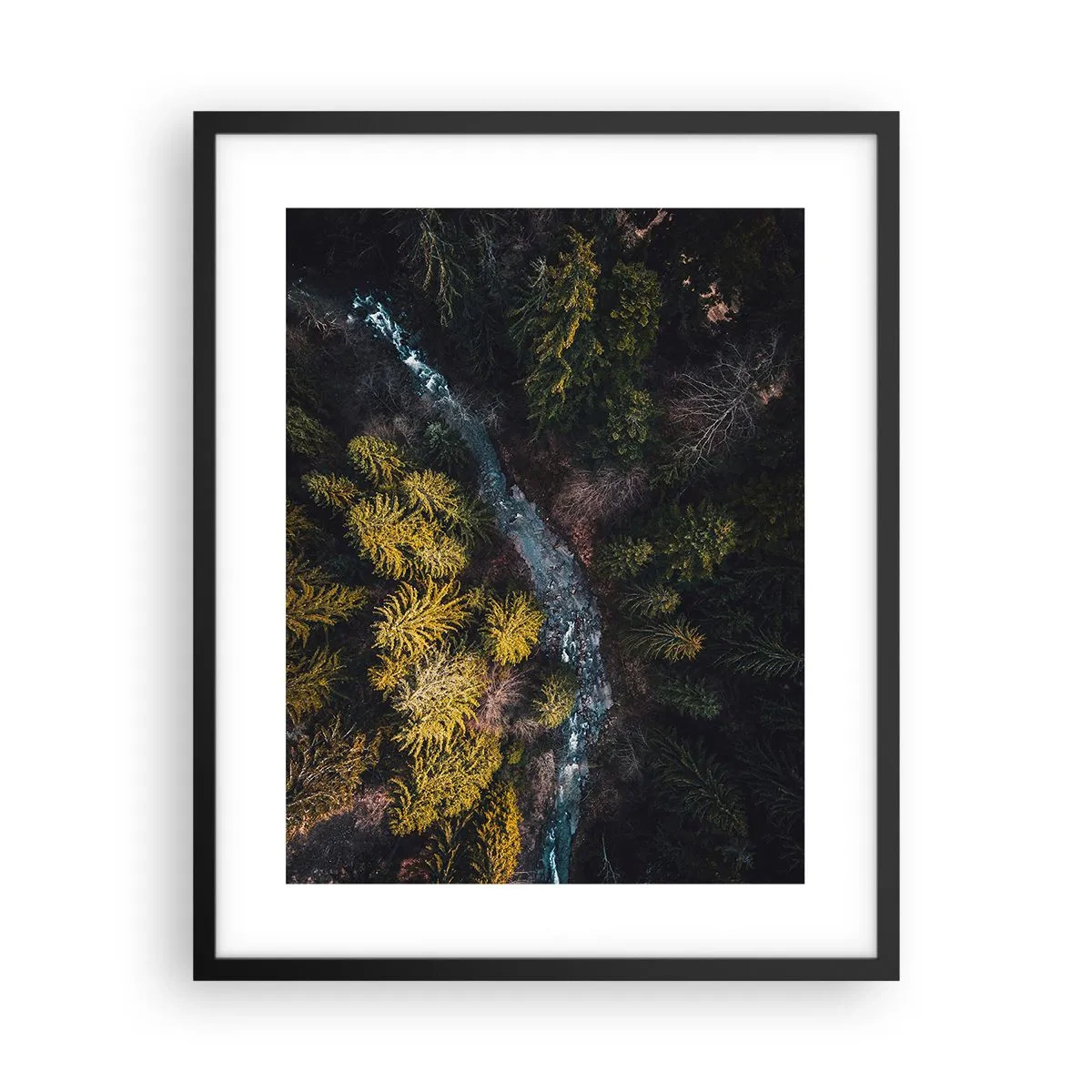 Póster en marco negro - Rápido, cada vez más rápido - 40x50 cm