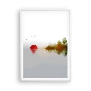 Póster en marco blanco - Una promesa de paz - 70x100 cm