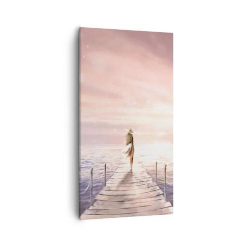 Cuadro sobre lienzo - Impresión de Imagen - A la luz de un sueño - 55x100 cm