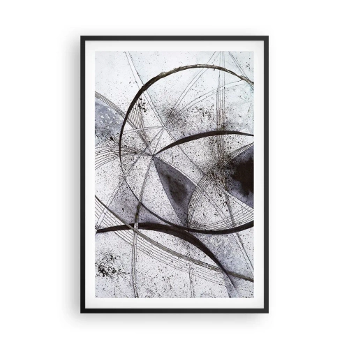 Póster en marco negro - Fantasía futurista - 61x91 cm