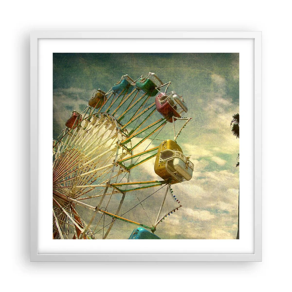 Póster en marco blanco - Será, será un día estupendo.... - 50x50 cm