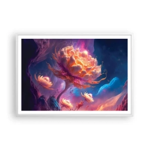 Póster en marco blanco - Otro mundo - 100x70 cm