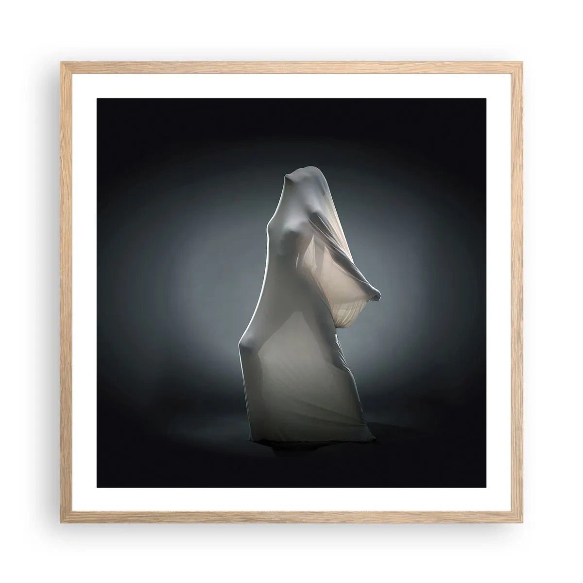 Póster en marco roble claro - Deseos ocultos - 60x60 cm