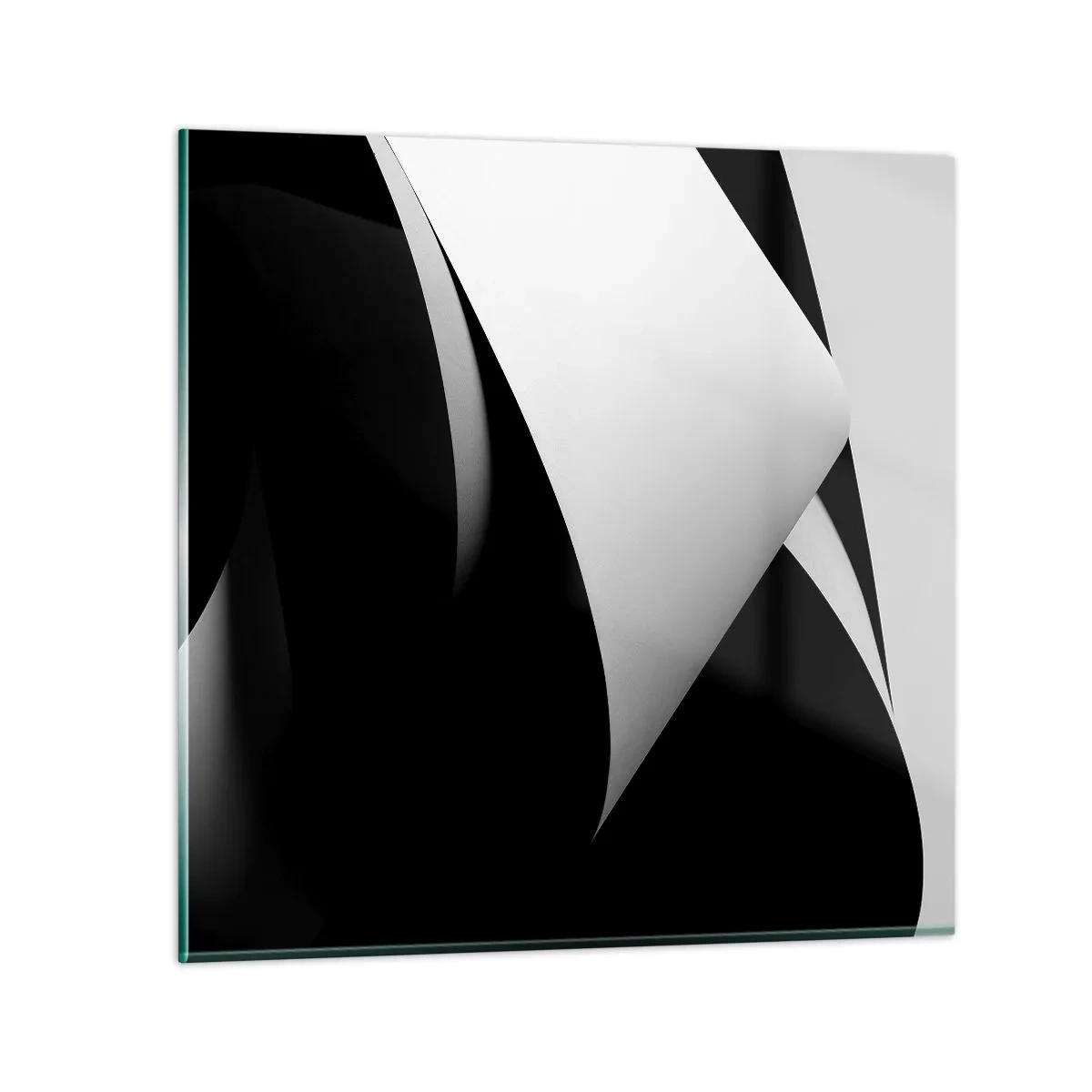 Cuadro sobre vidrio - Impresiones sobre Vidrio - Planos de luz desde las profundidades de la sombra - 70x70 cm