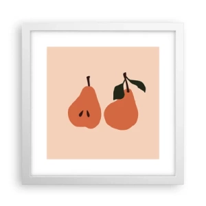 Póster en marco blanco - La dulzura misma - 30x30 cm