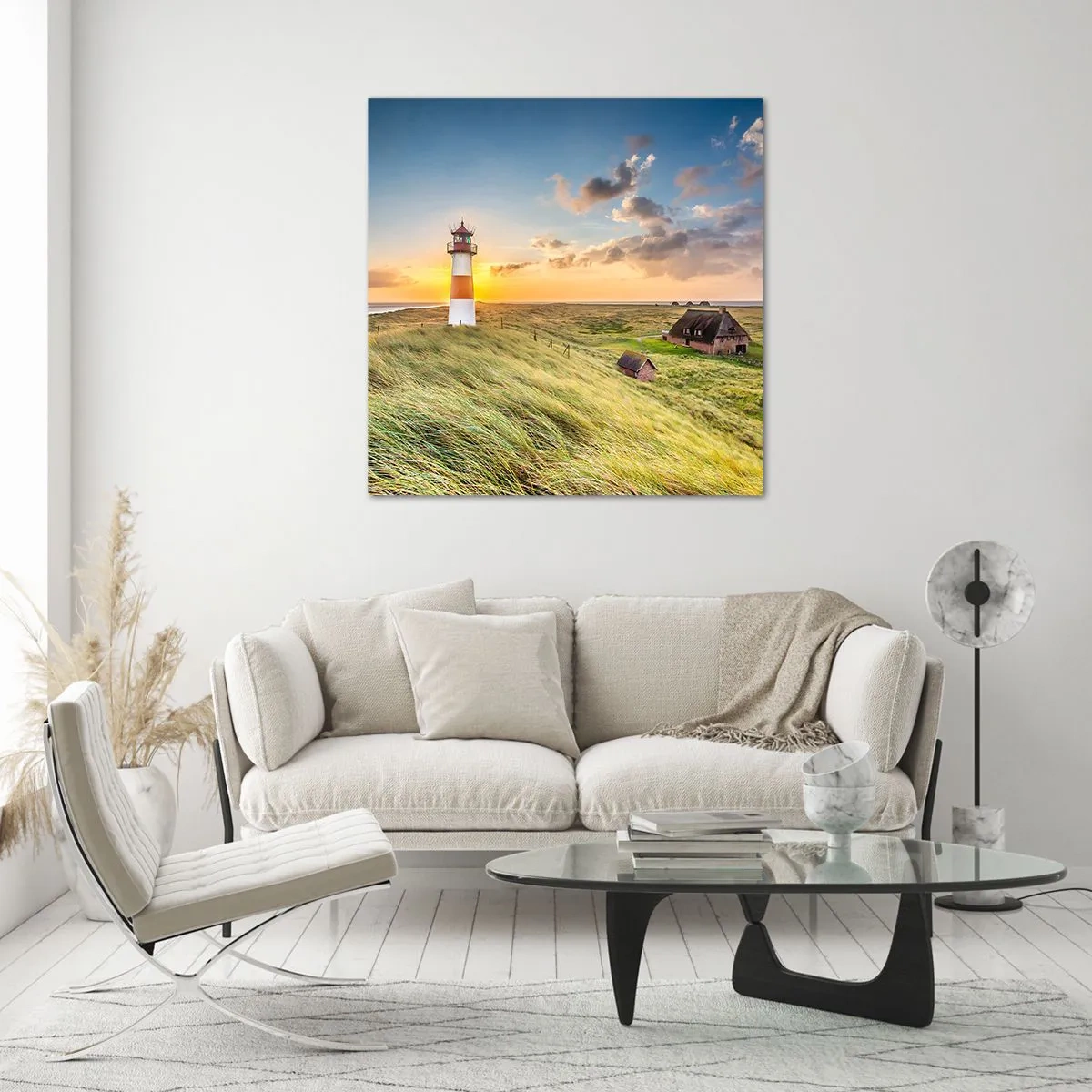 Cuadro sobre vidrio - Impresiones sobre Vidrio - Entre las olas - 30x30 cm