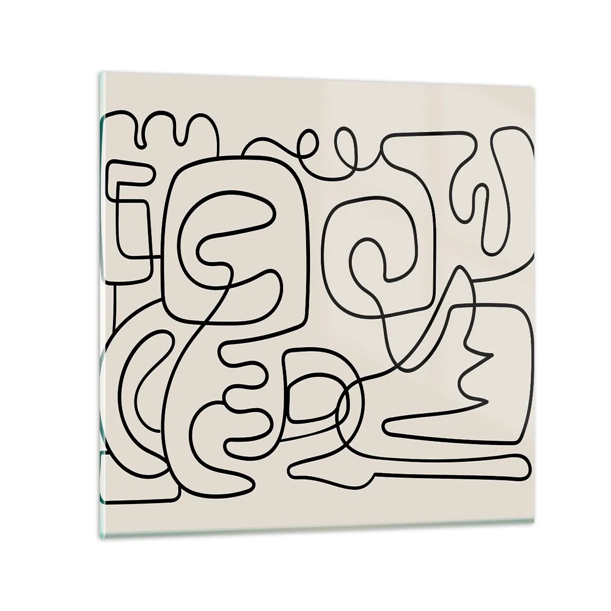 Cuadro sobre vidrio - Impresiones sobre Vidrio - El camino correcto - 30x30 cm