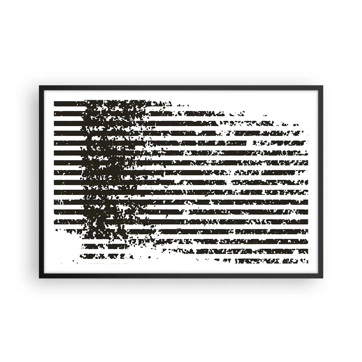 Póster en marco negro - Ritmo y ruido - 91x61 cm