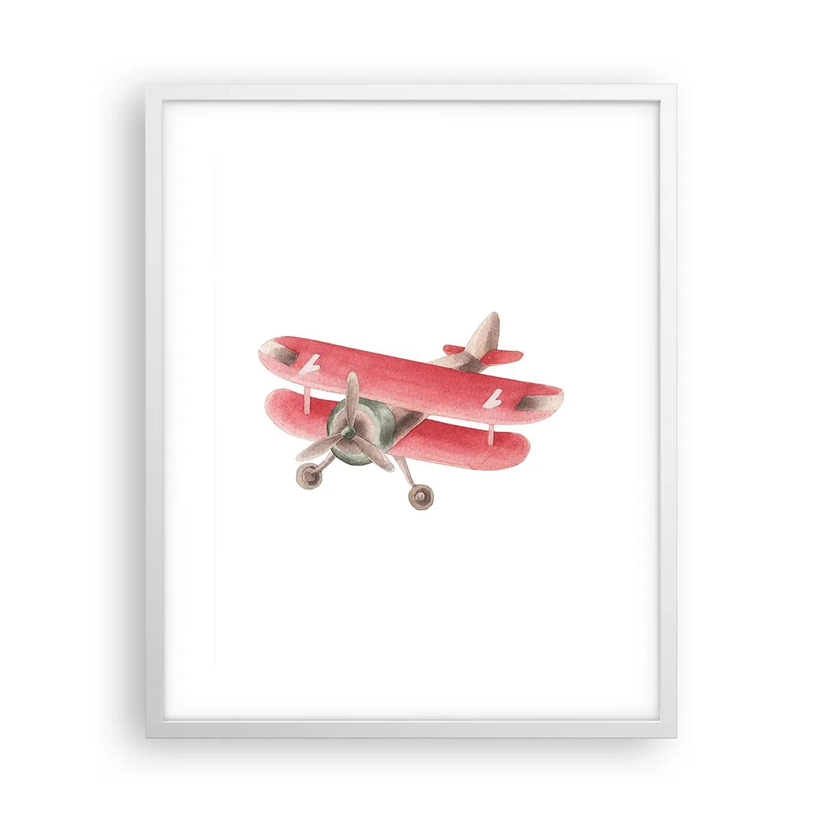 Póster en marco blanco - Listo para surcar los cielos - 40x50 cm