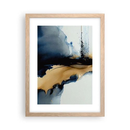 Póster en marco roble claro - Tras el telón - 30x40 cm