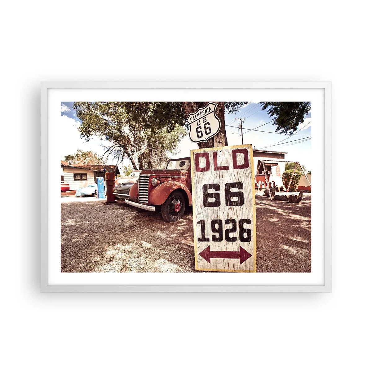 Póster en marco blanco - Una leyenda de la América profunda - 70x50 cm