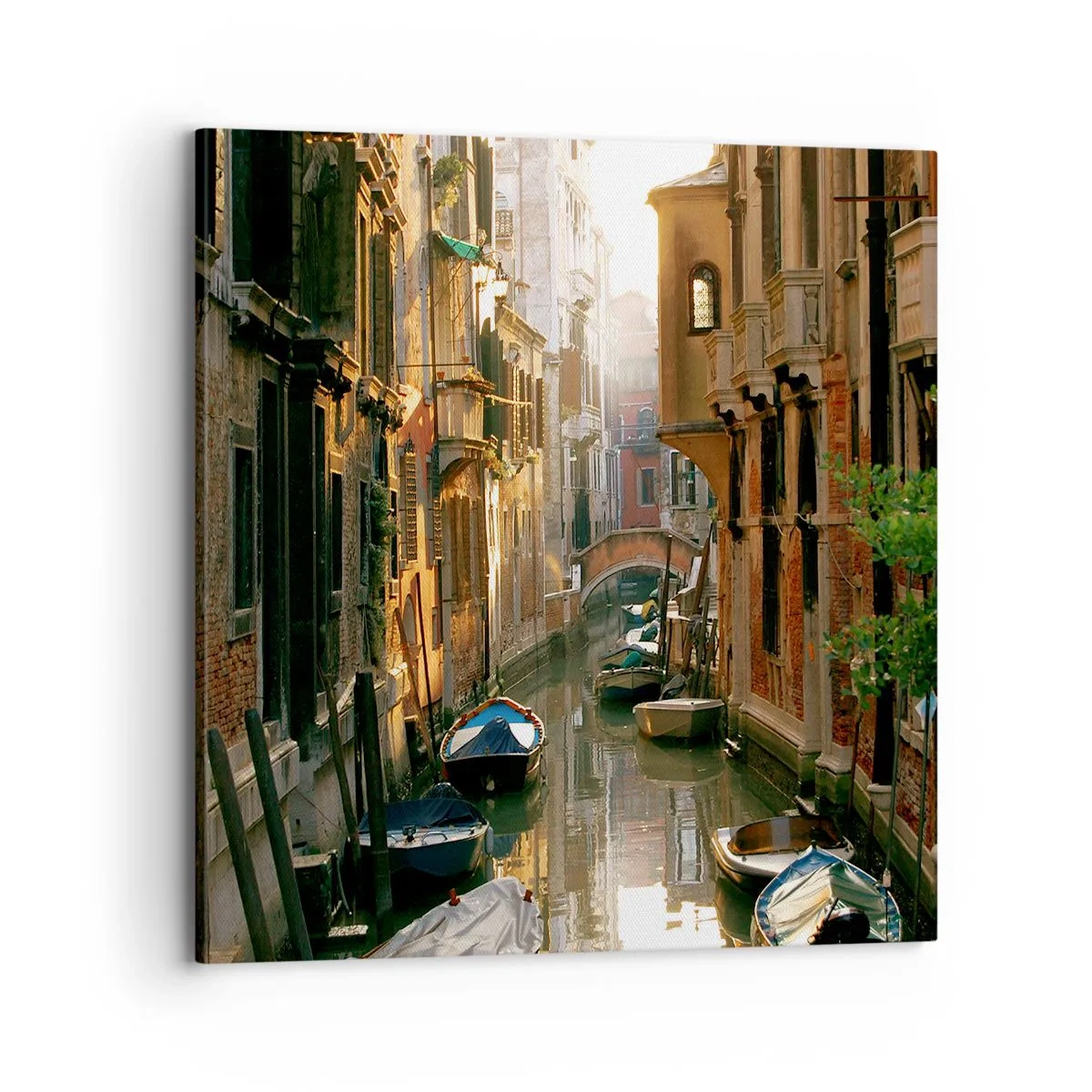 Cuadro sobre lienzo - Impresión de Imagen - En un callejón veneciano - 70x70 cm