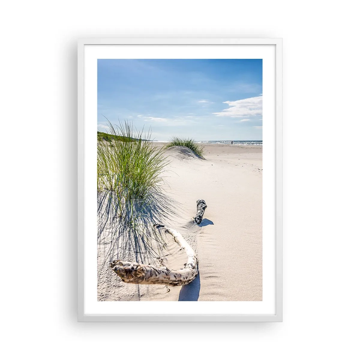 Póster en marco blanco - ¿La más bella? Báltico - 50x70 cm