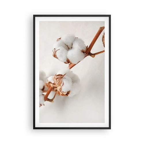 Póster en marco negro - Un suave tacto - 61x91 cm