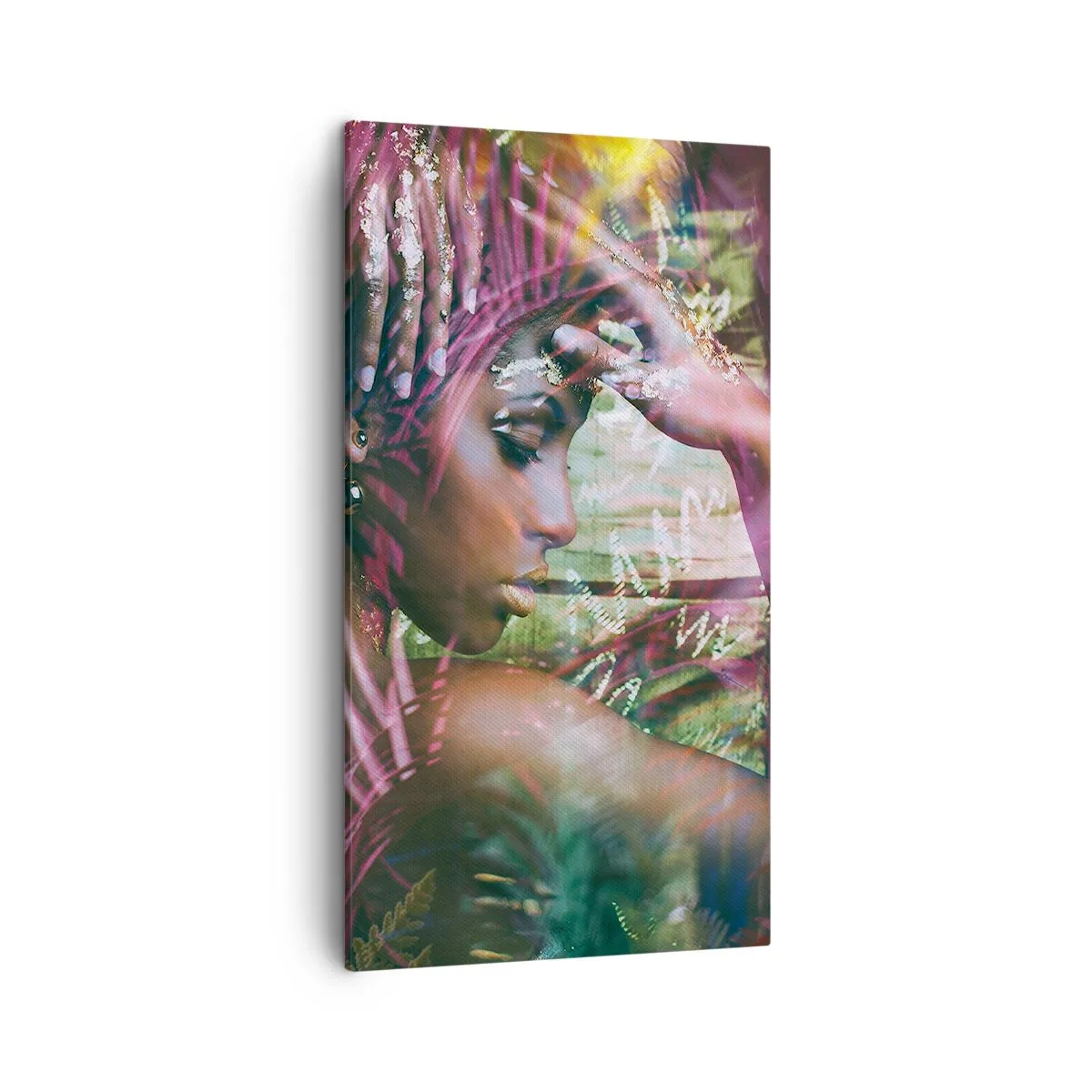 Cuadro sobre lienzo - Impresión de Imagen - La madre naturaleza en la selva - 45x80 cm