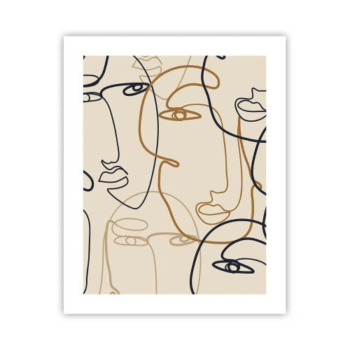 Póster - Retrato multiplicado - 40x50 cm