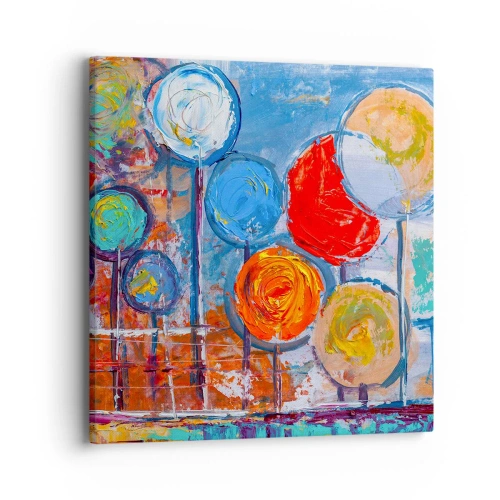 Cuadro sobre lienzo - Impresión de Imagen - Milagros en un palo - 40x40 cm