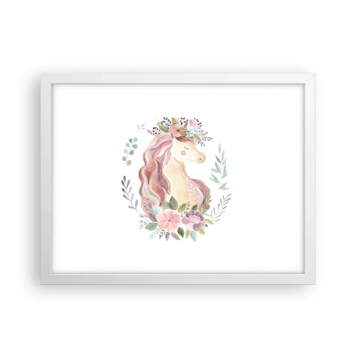 Póster en marco blanco - Una invitación al mundo de los cuentos de hadas - 40x30 cm