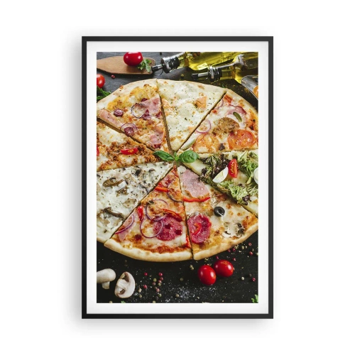 Póster en marco negro - Una gama de gustos - 61x91 cm