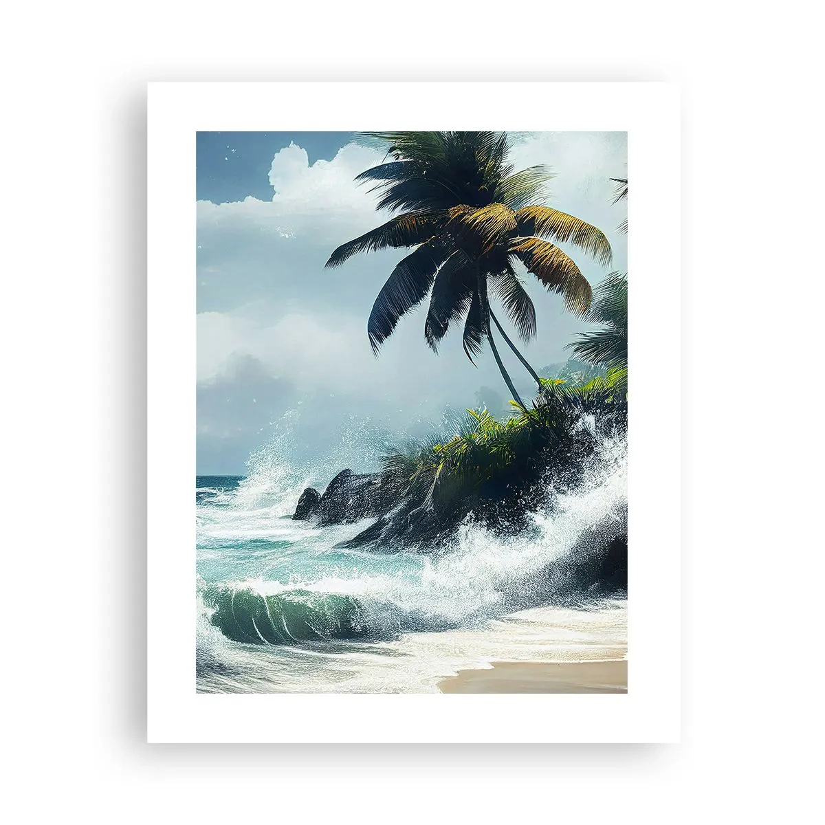 Póster - En una costa tropical - 40x50 cm