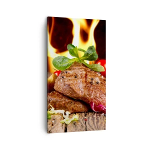 Cuadro sobre lienzo - Impresión de Imagen - Embrujo de fuego - 45x80 cm