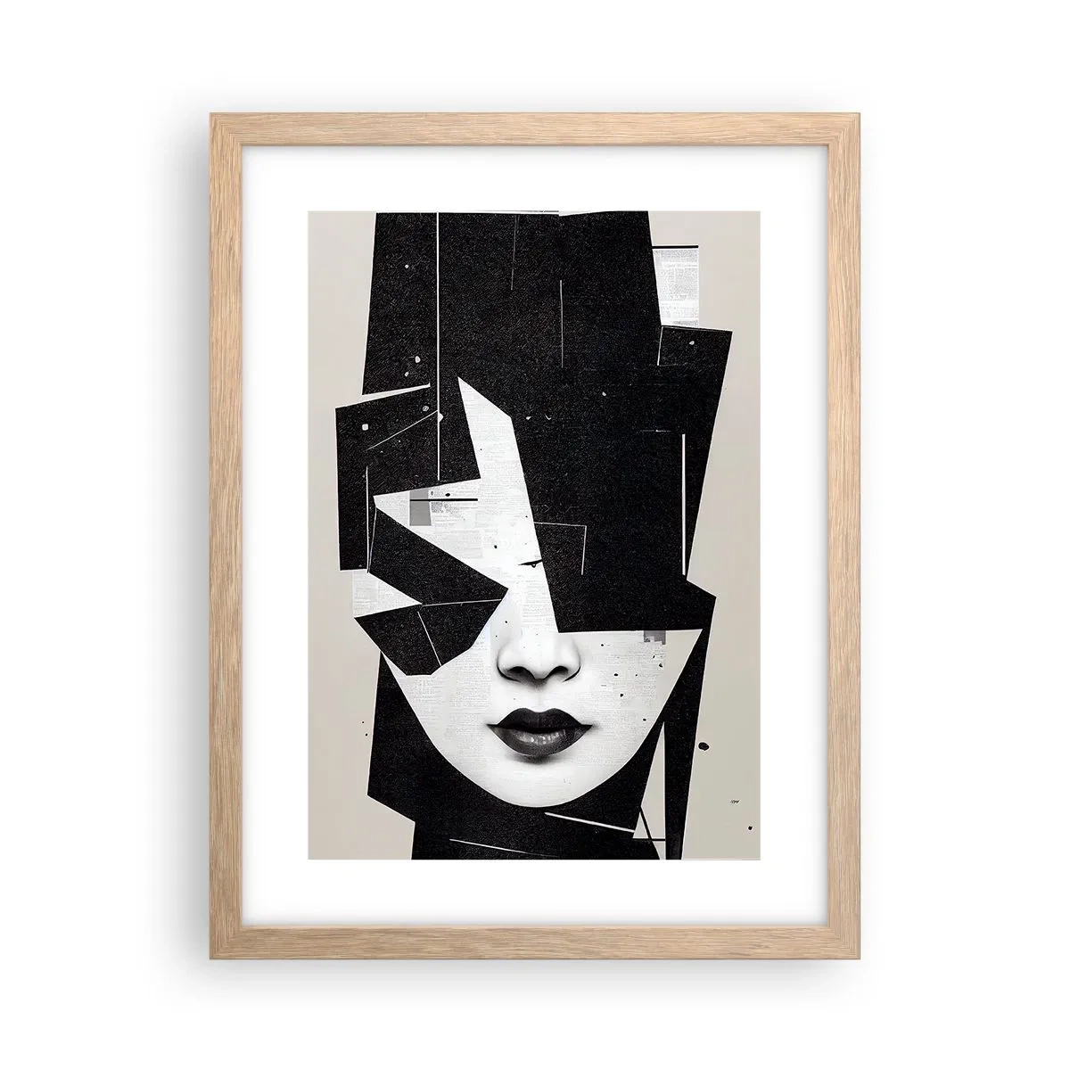 Póster en marco roble claro - Profundamente ocultos - 30x40 cm