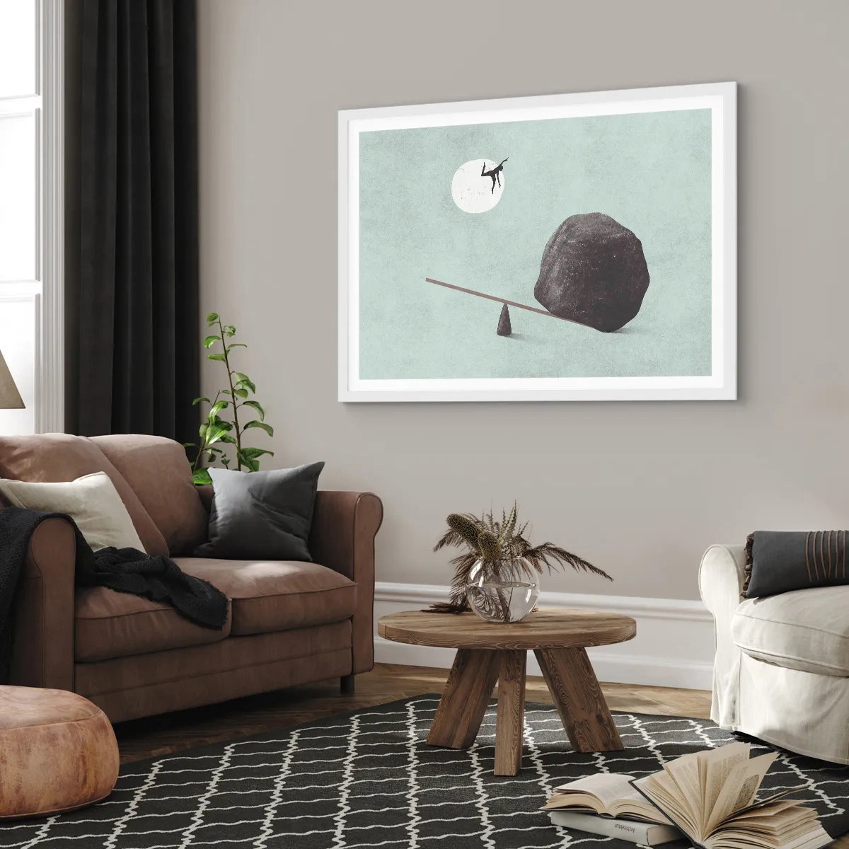 Póster en marco blanco - Un sueño hecho realidad - 91x61 cm