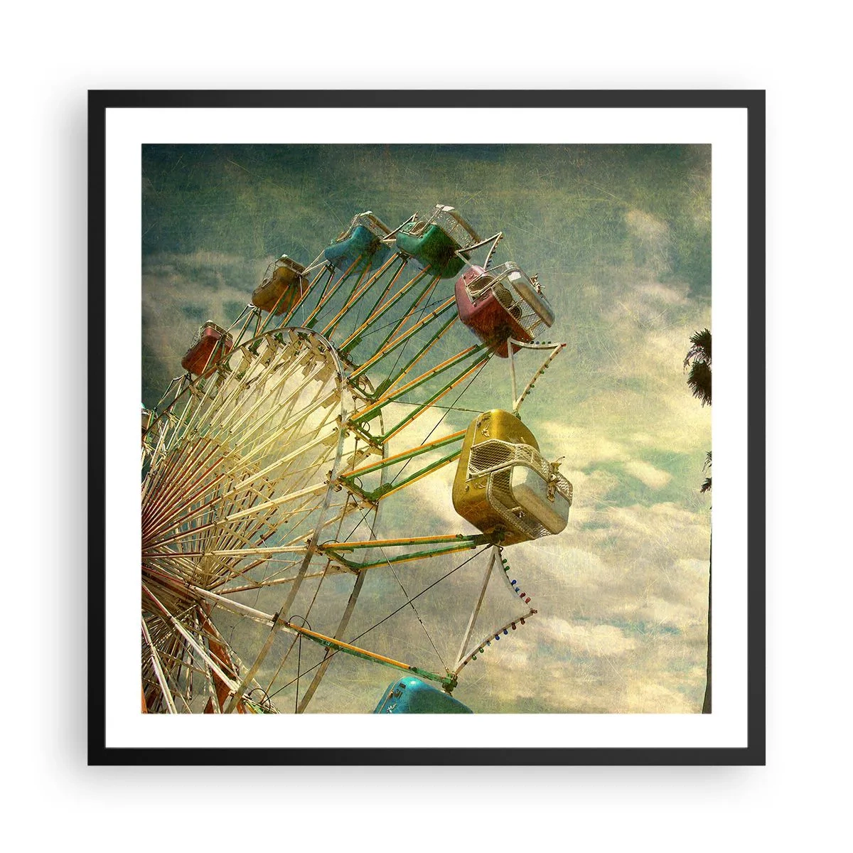 Póster en marco negro - Será, será un día estupendo.... - 60x60 cm