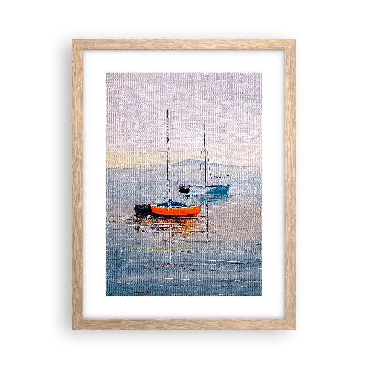 Póster en marco roble claro - Un más que merecido descanso - 30x40 cm