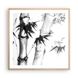 Póster en marco roble claro - Primer plano de Oriente - 60x60 cm