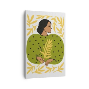 Cuadro sobre lienzo - Impresión de Imagen - Chica hawaiana - 80x120 cm