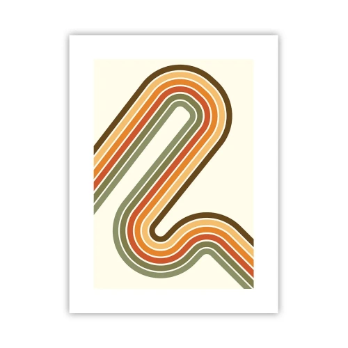 Póster - Zigzagueando hasta su destino - 30x40 cm