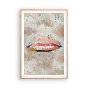 Póster en marco roble claro - Despierta los sentidos - 61x91 cm