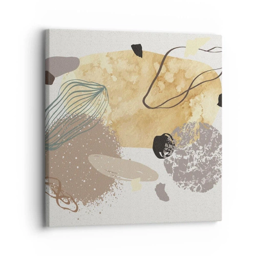 Cuadro sobre lienzo - Impresión de Imagen - Plumología aplicada - 30x30 cm