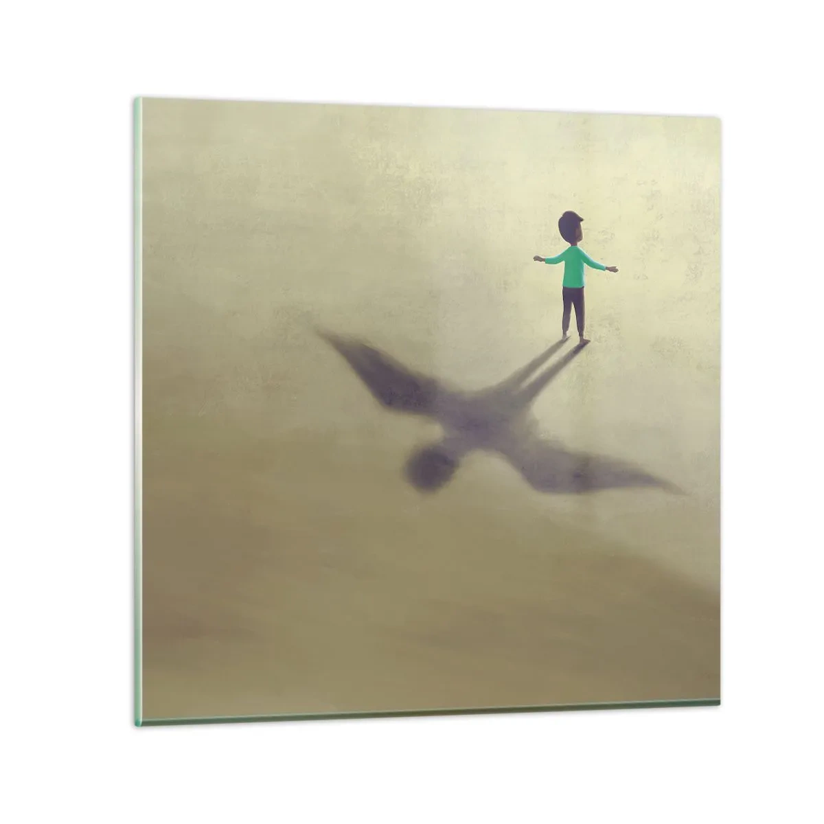 Cuadro sobre vidrio - Impresiones sobre Vidrio - Héroe del futuro - 40x40 cm