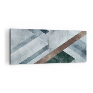 Cuadro sobre lienzo - Impresión de Imagen - Sofisticada elegancia de la geometría - 100x40 cm