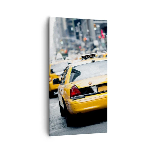 Cuadro sobre lienzo - Impresión de Imagen - Solo en esta ciudad - 55x100 cm