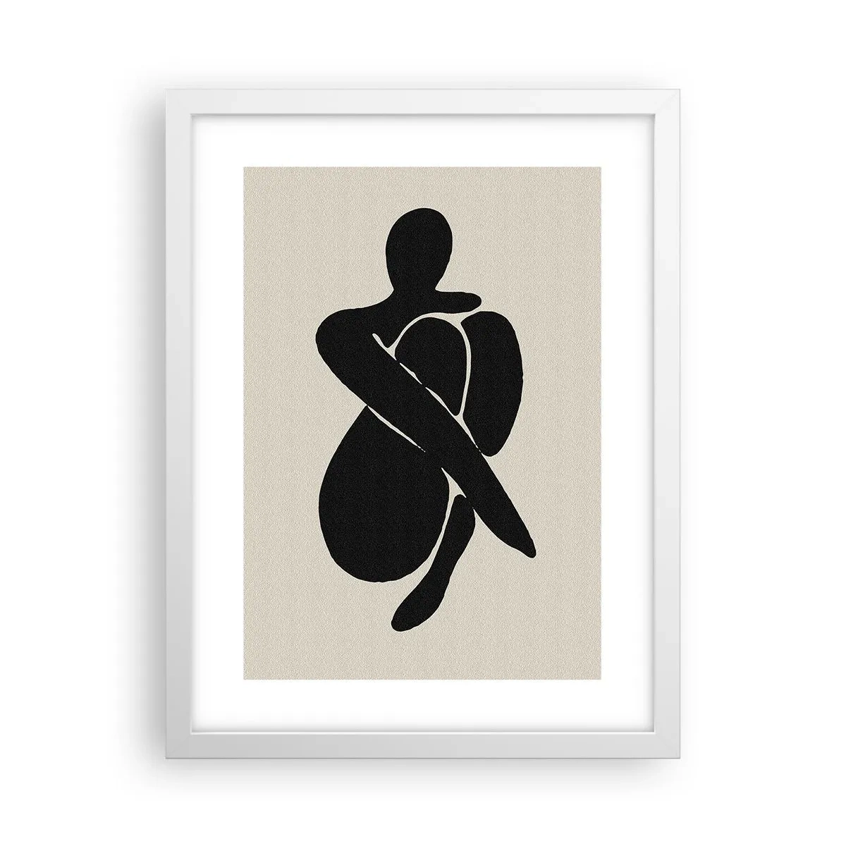 Póster en marco blanco - En mi propio abrazo - 30x40 cm