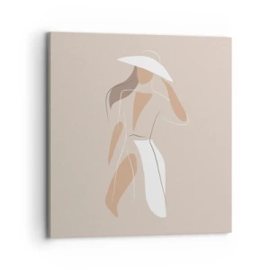 Cuadro sobre lienzo - Impresión de Imagen - La moda es alegría - 70x70 cm